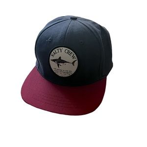 Kids salty crew snap back hat
